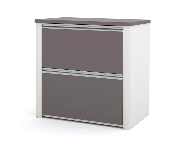 Modubox Desk Connexion 2-Piece Set Including an L-Shaped Desk and a Lateral File Cabinet - Available in 3 Colours