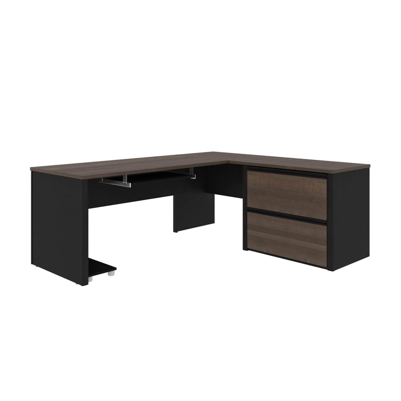 Modubox Desk Connexion L-Shaped Desk with Lateral File Cabinet - Available in 3 Colours