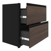 Modubox Desk Connexion L-Shaped Desk with Lateral File Cabinet - Available in 3 Colours