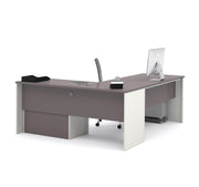 Modubox Desk Connexion L-Shaped Desk with Lateral File Cabinet - Available in 3 Colours