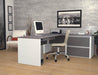 Modubox Desk Connexion L-Shaped Desk with Lateral File Cabinet - Available in 3 Colours