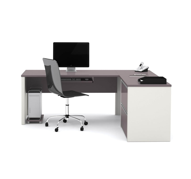 Modubox Desk Connexion L-Shaped Desk with Lateral File Cabinet - Available in 3 Colours