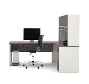 Modubox Desk Connexion L-Shaped Desk with Pedestal and Hutch - Available in 3 Colours