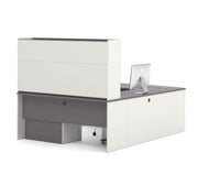 Modubox Desk Connexion U-Shaped Executive Desk with Lateral File Cabinet and Hutch - Available in 3 Colours