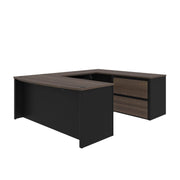 Modubox Desk Connexion U-Shaped Executive Desk with Lateral File Cabinet - Available in 3 Colours