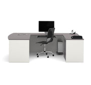 Modubox Desk Connexion U-Shaped Executive Desk with Lateral File Cabinet - Available in 3 Colours