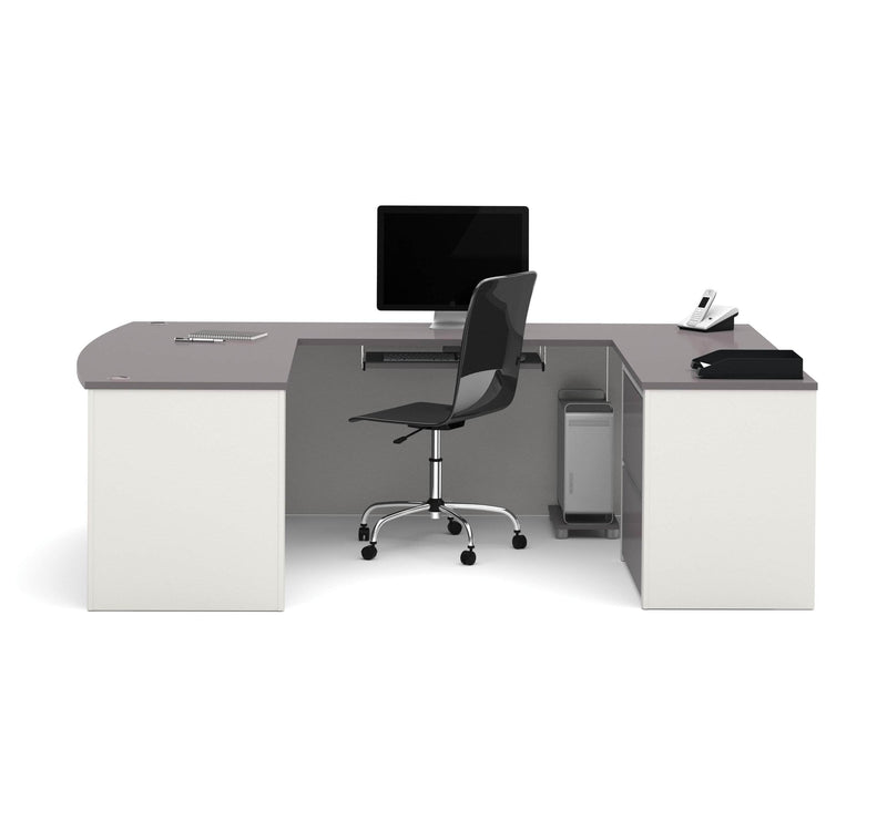 Modubox Desk Connexion U-Shaped Executive Desk with Lateral File Cabinet - Available in 3 Colours