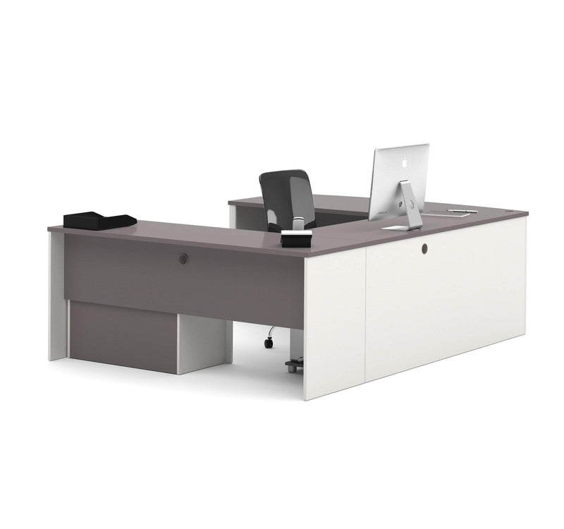 Modubox Desk Connexion U-Shaped Executive Desk with Lateral File Cabinet - Available in 3 Colours