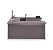 Modubox Desk Connexion U-Shaped Executive Desk with Lateral File Cabinet - Available in 3 Colours