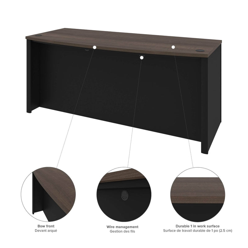 Modubox Desk Connexion U-Shaped Executive Desk with Pedestal and Hutch - Available in 3 Colours