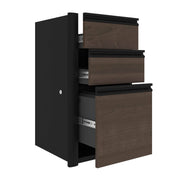 Modubox Desk Connexion U-Shaped Executive Desk with Pedestal and Hutch - Available in 3 Colours
