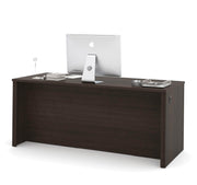 Modubox Desk Dark Chocolate Embassy Executive Desk with Two Pedestals - Dark Chocolate