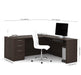 Modubox Desk Embassy L-Shaped Desk with Pedestal - Available in 2 Colours