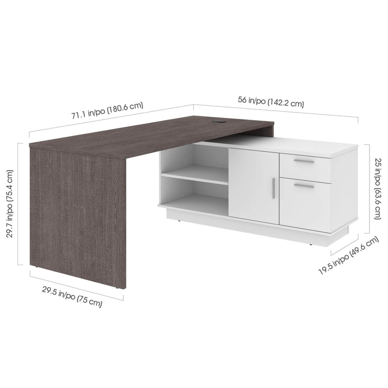 Modubox Desk Equinox L-Shaped Desk - Available in 2 Colours