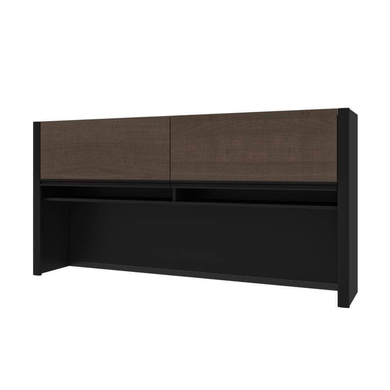 Modubox Desk Hutch Antigua & Black Connexion Hutch for Narrow Desk Shell - Available in 3 Colours
