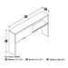 Modubox Desk Hutch Pro-Linea Desk Hutch with Doors - Available in 3 Colours
