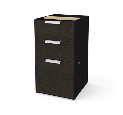 Modubox Desk Pedestal Deep Grey & Black Pro-Concept Plus Add-on Desk Pedestal with 3 Drawers - Available in 2 Colours