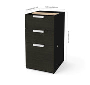 Modubox Desk Pedestal Pro-Concept Plus Add-on Desk Pedestal with 3 Drawers - Available in 2 Colours