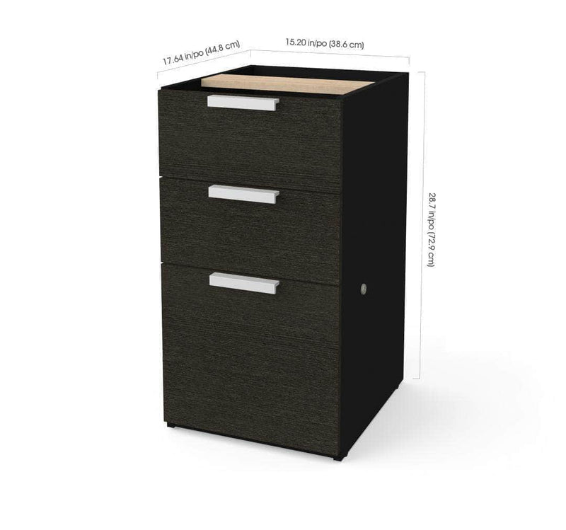 Modubox Desk Pedestal Pro-Concept Plus Add-on Desk Pedestal with 3 Drawers - Available in 2 Colours