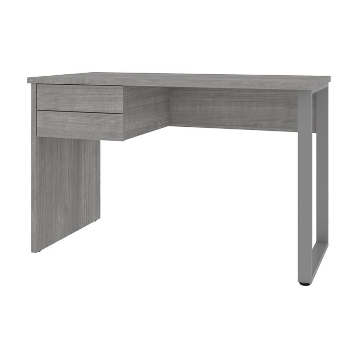 Modubox Desk Platinum Grey Solay 48"W Reversible Small Table Desk With U-Shaped Metal Leg - Available in 2 Colours