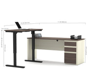 Modubox Desk Prestige+ 2-Piece Set Including a Standing Desk and a Desk - Available in 3 Colours