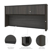 Modubox Desk Prestige+ 72W L-Shaped Desk with Pedestal and Hutch - Available in 3 Colours