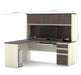Modubox Desk Prestige+ 72W L-Shaped Desk with Pedestal and Hutch - Available in 3 Colours
