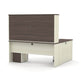 Modubox Desk Prestige+ Modern L-Shaped Office Desk with Two Pedestals and Hutch - Available in 3 Colours