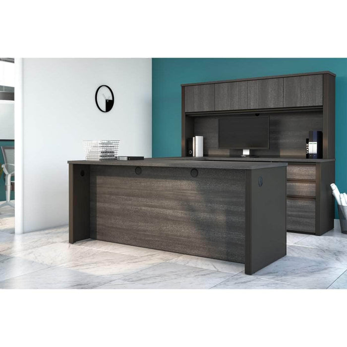 Modubox Desk Prestige+ U-Shaped Executive Desk with Hutch and 2 Pedestals - Available in 3 Colours