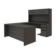 Modubox Desk Prestige+ U-Shaped Executive Desk with Hutch and 2 Pedestals - Available in 3 Colours