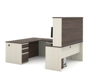 Modubox Desk Prestige+ U-Shaped Executive Desk with Hutch and 2 Pedestals - Available in 3 Colours