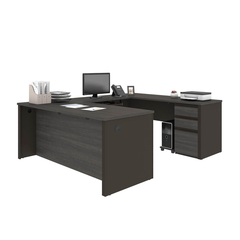 Modubox Desk Prestige+ U-Shaped Executive Desk with Pedestal - Available in 3 Colours