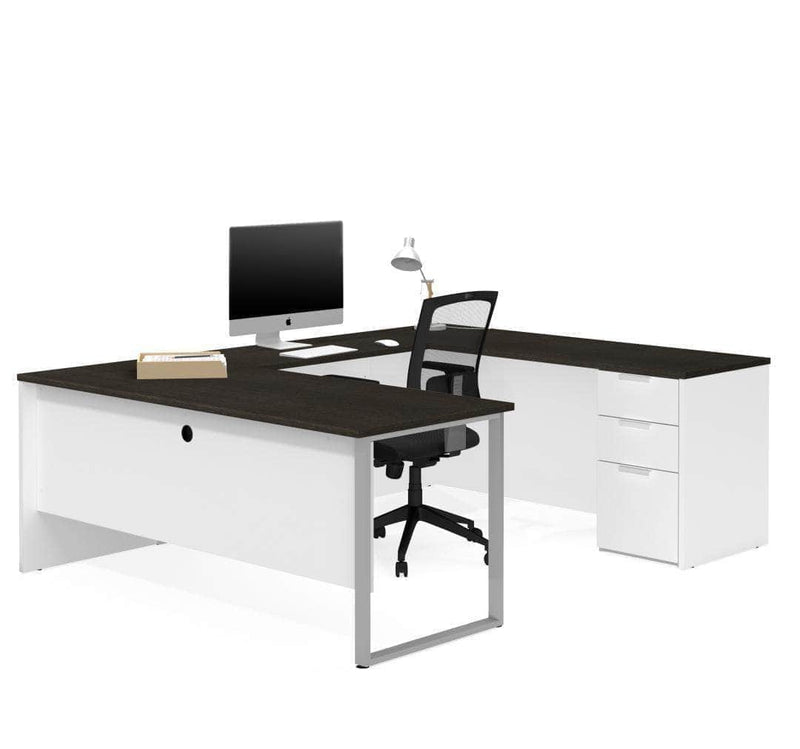 Modubox Desk Pro-Concept Plus U-Shaped Desk with Pedestal - Available in 2 Colours