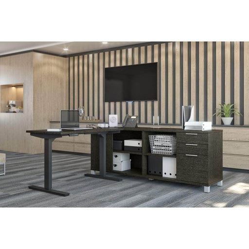 Modubox Desk Pro-Linea 2-Piece Set Including a Standing Desk and a Credenza - Available in 2 Colours