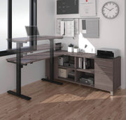 Modubox Desk Pro-Linea 2-Piece Set Including a Standing Desk and a Credenza - Available in 2 Colours