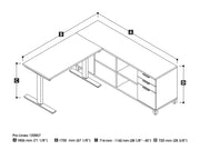 Modubox Desk Pro-Linea 2-Piece Set Including a Standing Desk and a Credenza - Available in 2 Colours