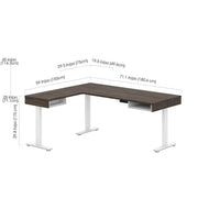 Modubox Desk Pro-Vega L-Shaped Standing Desk - Available in 2 Colours