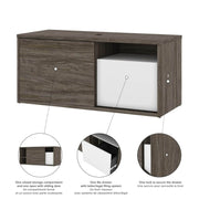 Modubox Desk Pro-Vega L-Shaped Standing Desk with Credenza and Dual Monitor Arm - Available in 2 Colours