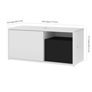 Modubox Desk Pro-Vega L-Shaped Standing Desk with Credenza - Available in 2 Colours
