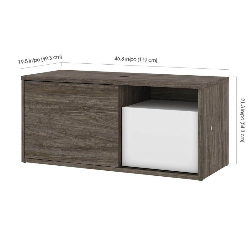 Modubox Desk Pro-Vega L-Shaped Standing Desk with Credenza - Available in 2 Colours
