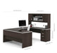 Modubox Desk Ridgeley Executive Computer Desk with Hutch, a Lateral File Cabinet, and a Bookcase - Available in 2 Colours