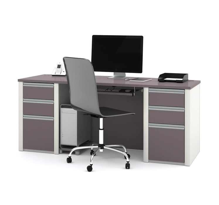 Modubox Desk Slate & Sandstone Connexion Executive Desk - Available in 3 Colours