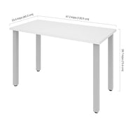 Modubox Desk Universel 24“ x 48“ Table Desk with Square Metal Legs - Available in 10 Colours