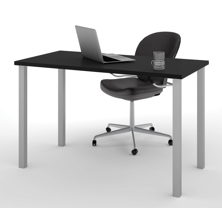 Modubox Desk Universel 24“ x 48“ Table Desk with Square Metal Legs - Available in 10 Colours