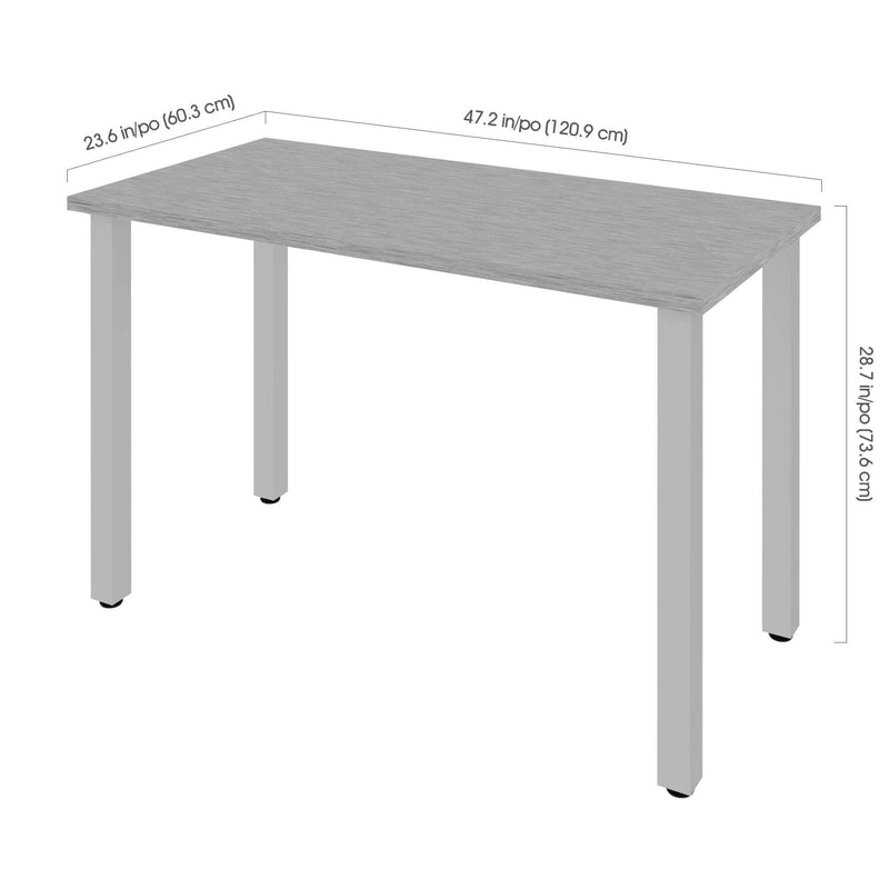 Modubox Desk Universel 24“ x 48“ Table Desk with Square Metal Legs - Available in 10 Colours