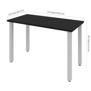 Modubox Desk Universel 24“ x 48“ Table Desk with Square Metal Legs - Available in 10 Colours
