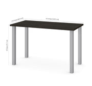 Modubox Desk Universel 24“ x 48“ Table Desk with Square Metal Legs - Available in 10 Colours