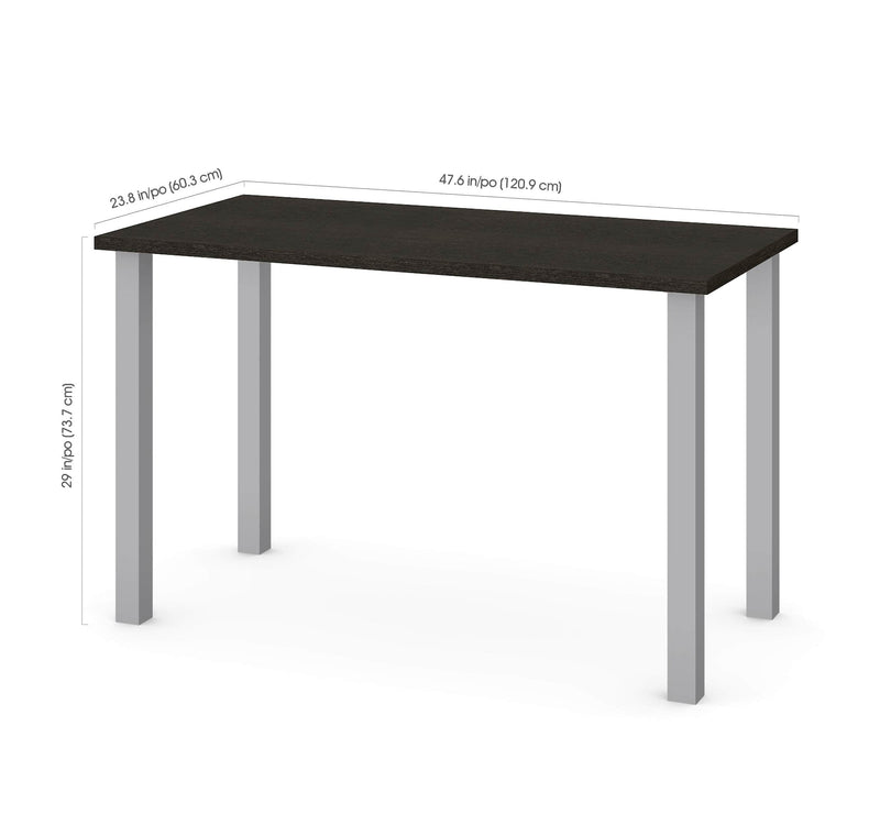 Modubox Desk Universel 24“ x 48“ Table Desk with Square Metal Legs - Available in 10 Colours
