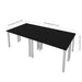 Modubox Desk Universel 4-Piece Set Including 4 24″ × 48″ Table Desks with Square Metal Legs - Available in 3 Colours
