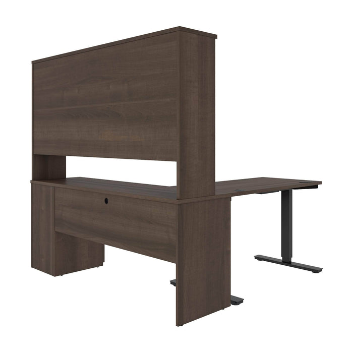 Modubox Desk Upstand 24” x 48” Standing Desk and 1 Credenza with Hutch - Available in 3 Colours